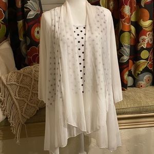 EUC - White Sheer Cardigan - One Size
